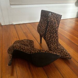 BP Leopard Print Ankle Booties